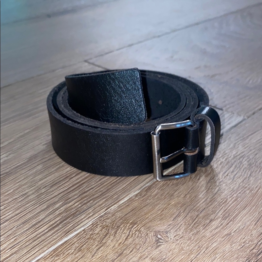 Urban Outfitters Black Faux Leather Belt